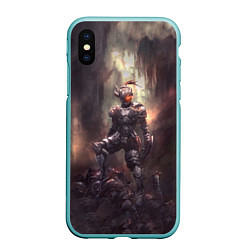 Чехол iPhone XS Max матовый Goblin Slayer darkness knight