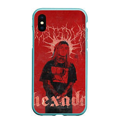 Чехол iPhone XS Max матовый Ghostemane Hexada, цвет: 3D-мятный