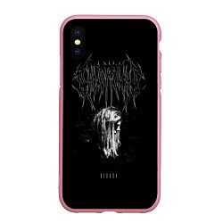 Чехол iPhone XS Max матовый Ghostemane, цвет: 3D-розовый