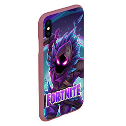 Чехол iPhone XS Max матовый Fortnite, цвет: 3D-малиновый — фото 2