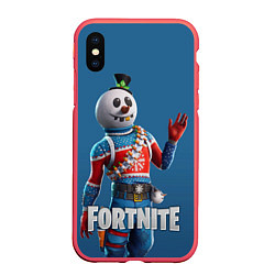 Чехол iPhone XS Max матовый FORTNITE