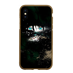 Чехол iPhone XS Max матовый Бездомный Бог, цвет: 3D-коричневый