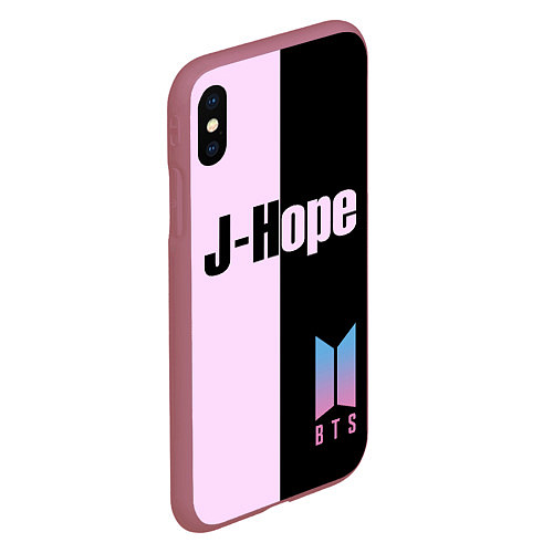 Чехол iPhone XS Max матовый BTS J-hope / 3D-Малиновый – фото 2