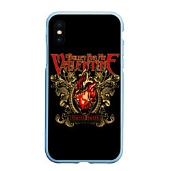 Чехол iPhone XS Max матовый Bullet For My Valentine, цвет: 3D-голубой