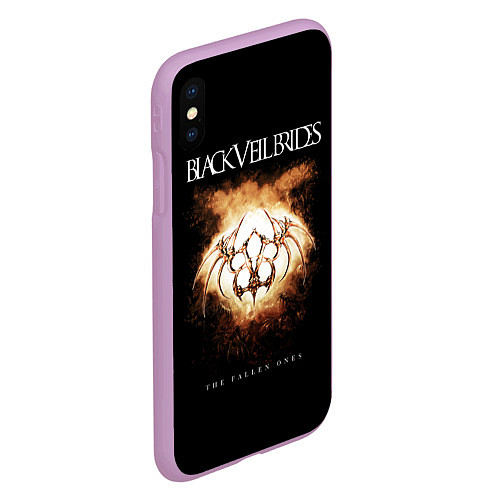 Чехол iPhone XS Max матовый Black Veil Brides: Wretched And Divine / 3D-Сиреневый – фото 2