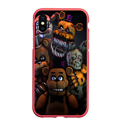 Чехол iPhone XS Max матовый Five Nights at Freddy's