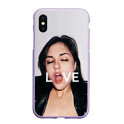 Чехол iPhone XS Max матовый Sasha Grey: LOVE