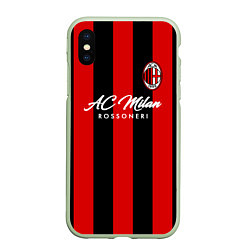 Чехол iPhone XS Max матовый AC Milan