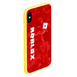 Чехол iPhone XS Max матовый ROBLOX: Red Style, цвет: 3D-желтый — фото 2