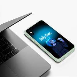Чехол iPhone XS Max матовый Sally Face, цвет: 3D-салатовый — фото 2