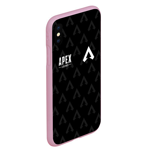 Чехол iPhone XS Max матовый Apex Legends: E-Sports / 3D-Розовый – фото 2