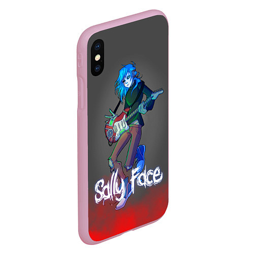 Чехол iPhone XS Max матовый Sally Face: Rock Star / 3D-Розовый – фото 2