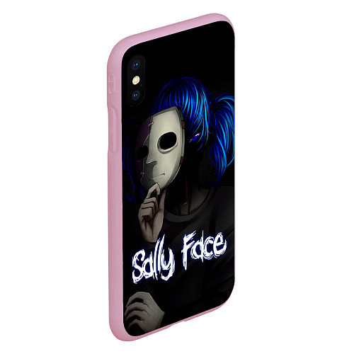 Чехол iPhone XS Max матовый Sally Face: Dark Mask / 3D-Розовый – фото 2