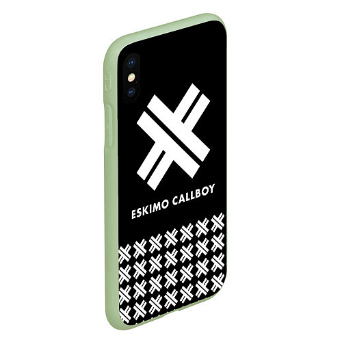 Чехол iPhone XS Max матовый Eskimo Callboy: Cross / 3D-Салатовый – фото 2