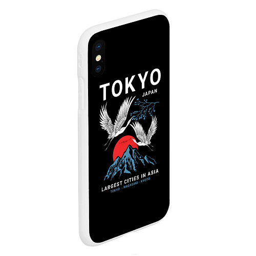 Чехол iPhone XS Max матовый Tokyo / 3D-Белый – фото 2