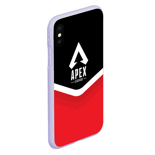 Чехол iPhone XS Max матовый Apex Legends: Uniform / 3D-Светло-сиреневый – фото 2