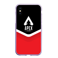 Чехол iPhone XS Max матовый Apex Legends: Uniform, цвет: 3D-светло-сиреневый