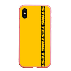 Чехол iPhone XS Max матовый ASAP Rocky: Yellow Testing, цвет: 3D-баблгам