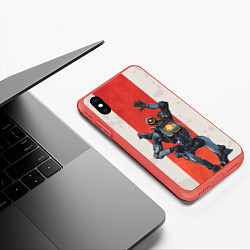Чехол iPhone XS Max матовый Apex Legends: Pathfinder, цвет: 3D-красный — фото 2