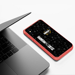 Чехол iPhone XS Max матовый RAINBOW SIX SIEGE, цвет: 3D-красный — фото 2
