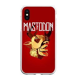 Чехол iPhone XS Max матовый Mastodon: Leviathan, цвет: 3D-белый