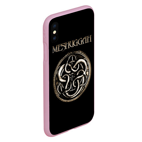 Чехол iPhone XS Max матовый Meshuggah / 3D-Розовый – фото 2