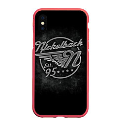 Чехол iPhone XS Max матовый Nickelback Est. 1995