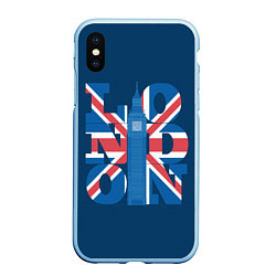 Чехол iPhone XS Max матовый London: Great Britain