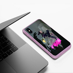 Чехол iPhone XS Max матовый Apex Legends: Wraith, цвет: 3D-сиреневый — фото 2