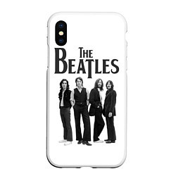 Чехол iPhone XS Max матовый The Beatles: White Side, цвет: 3D-белый