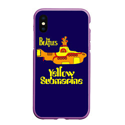 Чехол iPhone XS Max матовый The Beatles: Yellow Submarine