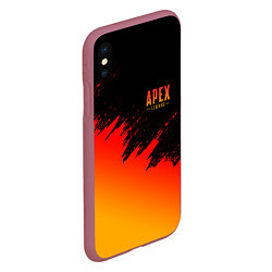 Чехол iPhone XS Max матовый Apex Sprite, цвет: 3D-малиновый — фото 2