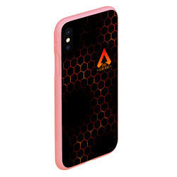 Чехол iPhone XS Max матовый Apex Legends: Orange Carbon, цвет: 3D-баблгам — фото 2