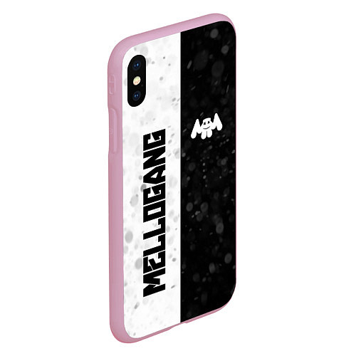 Чехол iPhone XS Max матовый Mellogang / 3D-Розовый – фото 2