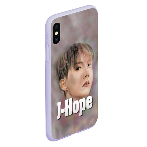 Чехол iPhone XS Max матовый BTS J-Hope / 3D-Светло-сиреневый – фото 2