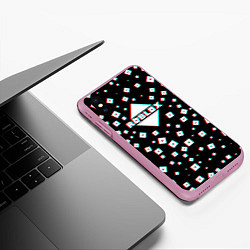 Чехол iPhone XS Max матовый Roblox Glitch, цвет: 3D-розовый — фото 2