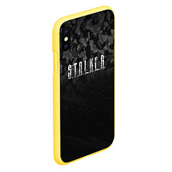 Чехол iPhone XS Max матовый STALKER: Dark Camo, цвет: 3D-желтый — фото 2