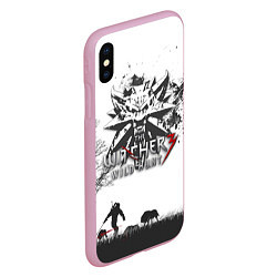 Чехол iPhone XS Max матовый The Witcher 3: Wild Hunt, цвет: 3D-розовый — фото 2