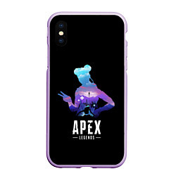 Чехол iPhone XS Max матовый Apex Legends: Lifeline, цвет: 3D-сиреневый