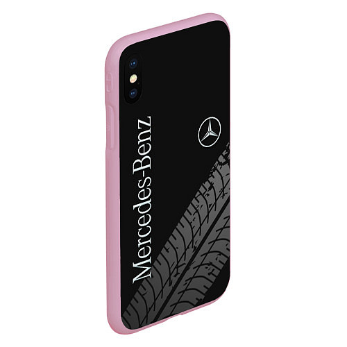 Чехол iPhone XS Max матовый Mercedes AMG: Street Style / 3D-Розовый – фото 2