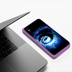 Чехол iPhone XS Max матовый Night Fury, цвет: 3D-фиолетовый — фото 2