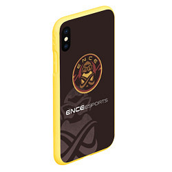 Чехол iPhone XS Max матовый ENCE Esports, цвет: 3D-желтый — фото 2