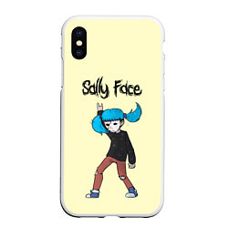 Чехол iPhone XS Max матовый Sally Face: Rock You, цвет: 3D-белый