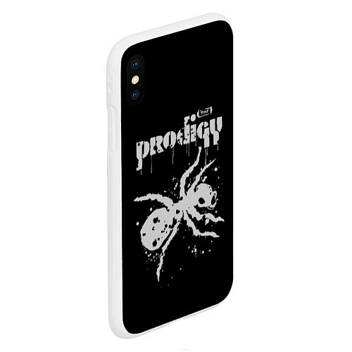 Чехол iPhone XS Max матовый The Prodigy The Ant / 3D-Белый – фото 2