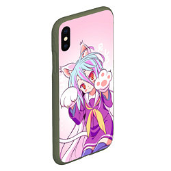 Чехол iPhone XS Max матовый No Game No Life, цвет: 3D-темно-зеленый — фото 2