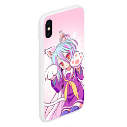 Чехол iPhone XS Max матовый No Game No Life, цвет: 3D-белый — фото 2