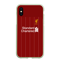 Чехол iPhone XS Max матовый Virgil van Dijk 19-20 форма, цвет: 3D-салатовый