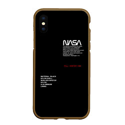 Чехол iPhone XS Max матовый NASA