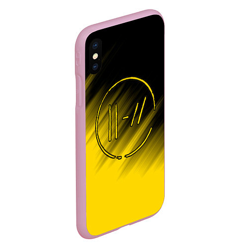 Чехол iPhone XS Max матовый TWENTY ONE PILOTS / 3D-Розовый – фото 2