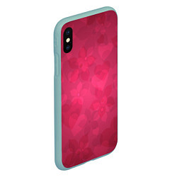 Чехол iPhone XS Max матовый Любовь и счастье, цвет: 3D-мятный — фото 2